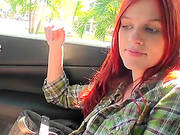 Redhead Andrea Sky Gets A Nice Outdoors Fuck In A Car.