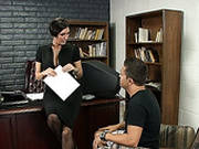 Cougar Dylan Ryder Sucks Hard Dick Of Pike Nelson In The Office