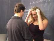 Hot Busty Teacher Examine After Class