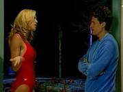 Busty Lifesaver Amber Lynn Strips And Sucks Cock