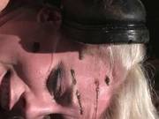 Blonde Skank Tied Up And Punished By Her Master