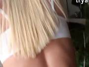 Round Ass Gf Halle Von First Time Anal Sex On Tape