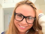 Hot Ass Blonde Teen Katerina Kay In Glasses Fucked By Big Cock