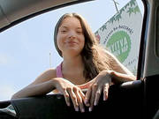 Lost Cute Teen Anita B Fucked And Cummed For Free Ride Home
