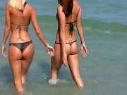 Two Tanned Babes Have Lesbian Sex After Sunbathing