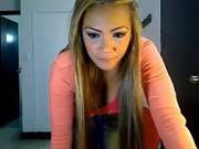 Latino Blonde Sweet Babe Shows Great Erotic Performance.