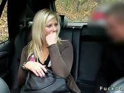 Hot Blonde Fucked In Public Parking In Fake Taxi