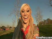 Sweet Blonde Receives Monster Cock