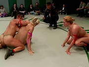 Lesbians Go Wild On Tag Team Wrestling!