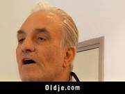 Seven Grandpas Gang Bang Young Blonde At A Meeting