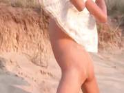 Sweet Natasha Coed Naked On The Beach