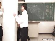 Yui Komine Gets Double Penetrated At School