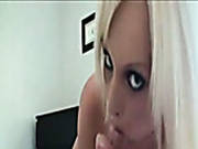 Straight Haired Buxom Blondie Spreads Legs To Be Hammered Missionary