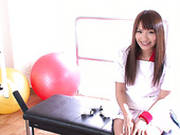 Horny Tennis Player Suzu Minamoto Masturbates With Her Favorite Toys