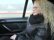 Curly Blonde With Glasses Fucking In Fake Taxi