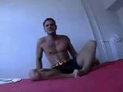 Nacho Vidal- Solo Jerk Off And Cum On His Bed.