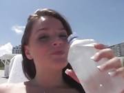 Tori Black Teases Her Gorgeous Set Of Legs On A Beach