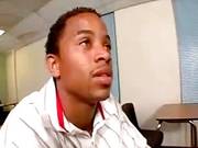 Black Guy With Very Short Hair Licks Pussy