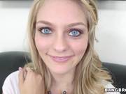 Stunning Allie Rae With Her Blonde Hair And Sexy Blue Eyes