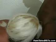 Blonde Lady Is Fucking A Black Guy From Her Neighborhood, Because She Likes His Rock Hard Dick