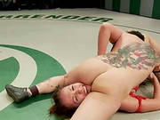 Pro Female Wrestlers Get Down And Dirty!