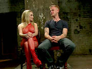 Divine Blond Aiden Starr Is Giving Cliff A Ball Bondage
