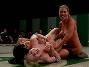 Babes Discover The Pleasures Of Lesbian Wrestling!