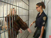 Sexy Prostitute Gets Nailed By A Lesbian Officer