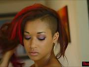 Ebony Skin Diamond Gives A Sloppy Deepthroat Blowjob For Cum
