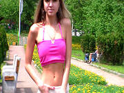 Skinny Russian Babe Gina Is Demonstrating Her Nice Body