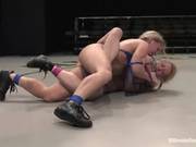 Rough Dykes Darling And Dia Zerva Wrestling Each Other In The Nude