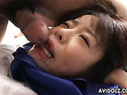 Fresh Faced Japanese Teen Hinata Seto Gets Fucked By Two Aroused Dudes