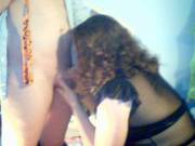 Crossdresser Elle Sucks Guys Cock On Cam To Pay The Rent