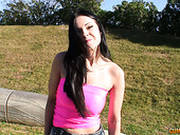 Sexy Dark Head Slut Abbie Cat Gets Licked All Over