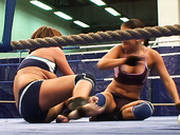 Angry Lesbians Rihanna And Samuel Bellina Have A Wrestling Fun