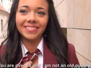 Tricia Teen In Uniform Pounded For Money