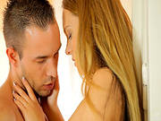 Alluring Beauty With Pretty Face Blue Angel Sucking Cock