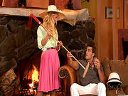 Submissive Blonde Nicole Aniston Sucks Hot Dick