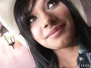 Hot Cowgirl Angel Pink With Beautiful Playful Eyes Gets Banged After Blowjob