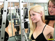 Charlotte Stokely Is Working Out In A Gym