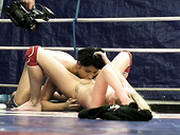Nude Lesbian Wrestle With Brunette Strumpet Melissa Ria