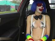 Cute Clown Mikayla Mico Hitchhikes And Twat Banged In Public
