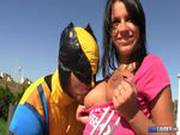 Wolverine Gets To Enjoy The Tits Of Busty Angel Rivas