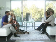 Two Freaky Blonde Babes Jessica Drake And Courtney Cummz Make Out