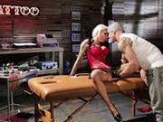 Lolly Ink Fucks With Tattoo Master In The Tattoo Saloon