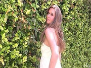 Hungry Angel Adrienne Manning Is Taking Off Her Panties Outdoors