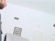 Sexy Blond Aubrey Adams Swallows A Big Cock