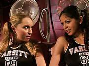 Lesbian Action Wtih Cheerleaders Aiden Starr And Evie Delatosso