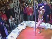 Candy Alexa Stripping At The Freeones Booth In Berlin