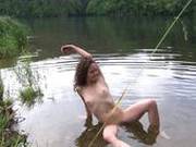 Christina Is Naked By The River